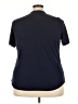 Just My Size Black Short Sleeve Blouse Size 3X 22/24 - photo 2