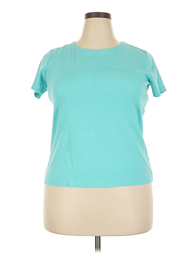 Click to view more detailed imagery on our partner's website Pre-owned St. John's Bay Active T-shirt In Teal