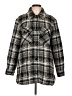 Ann Taylor LOFT Plaid Gray Coat Size L - photo 1