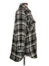 Ann Taylor LOFT Plaid Gray Coat Size L - photo 4