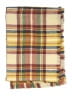 Unbranded Plaid Yellow Ivory Scarf One size - photo 2