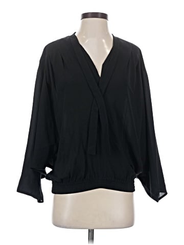 Michael Kors Collection Long Sleeve Silk Top (view 1)