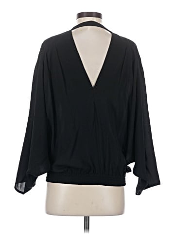 Michael Kors Collection Long Sleeve Silk Top (view 2)