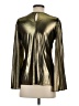 Marina Metallic Gold Long Sleeve Blouse Size S - photo 2