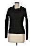 Moda International Metallic Black Turtleneck Sweater Size M - photo 1