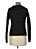 Moda International Metallic Black Turtleneck Sweater Size M - photo 2