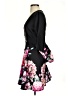 OEUVRE Floral Black Cocktail Dress Size S - photo 5