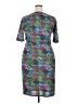 Lularoe Graphic Teal Cocktail Dress Size 2X - photo 2