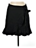 showpo 100% Polyester Solid Black Formal Skirt Size 6 - photo 1