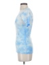 Helmut Lang 100% Cotton Tie-dye Blue Short Sleeve Top Size S - photo 5