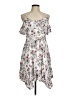 Torrid 100% Polyester Floral White Casual Dress Size Med Plus (00) - photo 1