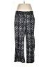 Faded Glory Print Silver Casual Pants Size L - photo 1