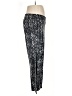 Faded Glory Print Silver Casual Pants Size L - photo 4