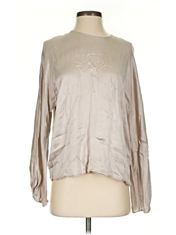 Vince. 3/4 Sleeve Silk Top (view 1)
