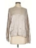 Vince. 100% Silk Metallic Silver 3/4 Sleeve Silk Top Size S - photo 1