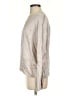 Vince. 100% Silk Metallic Silver 3/4 Sleeve Silk Top Size S - photo 5