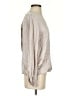 Vince. 100% Silk Metallic Silver 3/4 Sleeve Silk Top Size S - photo 4