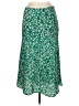 Forever 21 100% Polyester Print Green Casual Skirt Size M - photo 1