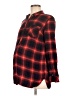 Gap - Maternity 100% Viscose Plaid Red Long Sleeve Blouse Size M - photo 1