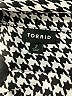 Torrid 100% Polyester Houndstooth Black 3/4 Sleeve Blouse Size 2X Plus (2) - photo 7