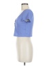 Shein Blue Short Sleeve Henley Size 6 - photo 5