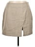 Express Solid Tan Casual Skirt Size 11 - 12 - photo 1
