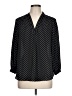 Vince Camuto 100% Polyester Polka Dots Black 3/4 Sleeve Blouse Size L - photo 1