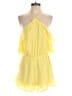 Peach Love 100% Polyester Solid Yellow Romper Size S - photo 1