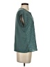 Papermoon 100% Polyester Stars Teal Short Sleeve Blouse Size XS - photo 4