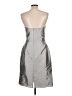Alfred Sung 100% Polyester Metallic Silver Cocktail Dress Size 12 - photo 2