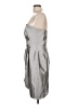 Alfred Sung 100% Polyester Metallic Silver Cocktail Dress Size 12 - photo 5