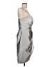 Alfred Sung 100% Polyester Metallic Silver Cocktail Dress Size 12 - photo 4
