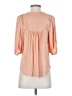 Black Tape_ 100% Polyester Pink 3/4 Sleeve Blouse Size XS - photo 2