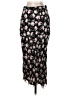LoveShackFancy 100% Viscose Floral Black Formal Skirt Size S - photo 2
