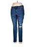 CALVIN KLEIN JEANS Solid Blue Jeans Size 16W - photo 1