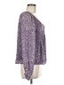 Ann Taylor LOFT 100% Polyester Purple Long Sleeve Blouse Size M - photo 4