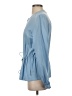 W by Worth Blue Long Sleeve Blouse Size XS - photo 5