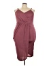 Unbranded Solid Burgundy Cocktail Dress Size 18 - 20 - photo 1