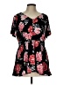Torrid Black Short Sleeve Blouse Size Lg Plus (0) - photo 1