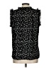NY Collection Polka Dots Black Sleeveless T-Shirt Size L - photo 2