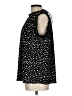 NY Collection Polka Dots Black Sleeveless T-Shirt Size L - photo 5