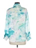 Assorted Brands 100% Polyester Tie-dye Teal 3/4 Sleeve Blouse Size M - photo 2