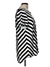 Khakis & Co Stripes Silver Short Sleeve Blouse Size L - photo 4