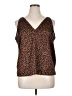 Old Navy 100% Polyester Brown Sleeveless Blouse Size XL - photo 1