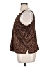 Old Navy 100% Polyester Brown Sleeveless Blouse Size XL - photo 5