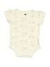 Hb 100% Cotton Print Ivory Short Sleeve Onesie Size 3-6 mo - photo 1