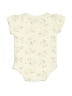 Hb 100% Cotton Print Ivory Short Sleeve Onesie Size 3-6 mo - photo 2