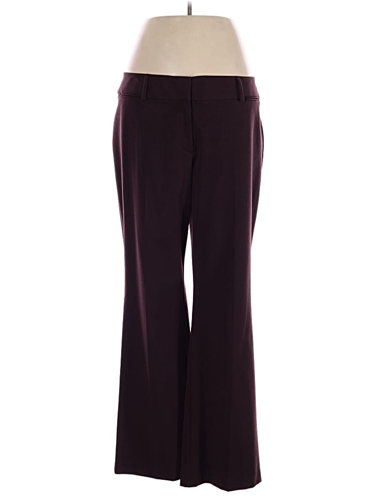 Pre-owned Ann Taylor Loft Dress Pants In Burgundy