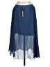Boohoo 100% Polyester Solid Blue Formal Skirt Size 8 - photo 2