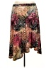 Evan Picone Floral Graphic Multi Color Brown Casual Skirt Size 2X - photo 1